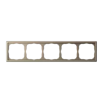 Рамка Systeme Electric ARTGALLERY, горизонтальная и вертикальная, 5-постов, шампань (GAL000505)