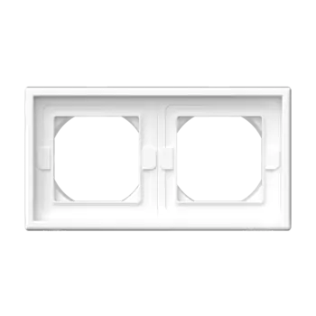 Рамка Systeme Electric ARTGALLERY, горизонтальная и вертикальная, 2-поста, белый (GAL440102)