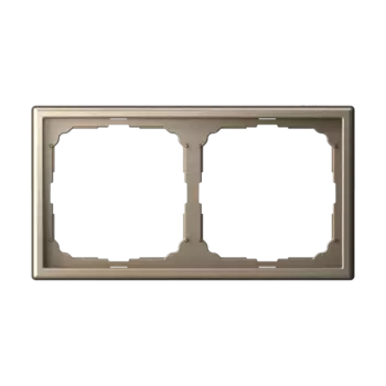 Рамка Systeme Electric ARTGALLERY, горизонтальная и вертикальная, 2-поста, шампань (GAL000502)