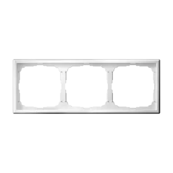 Рамка Systeme Electric ARTGALLERY, горизонтальная и вертикальная, 3-поста, белый (GAL000103)