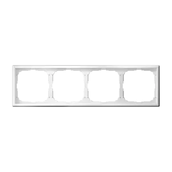 Рамка Systeme Electric ARTGALLERY, горизонтальная и вертикальная, 4-поста, белый (GAL000104)