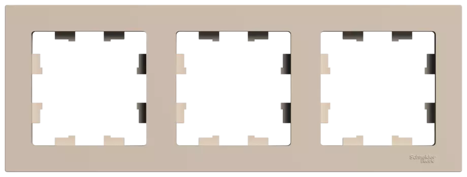 Рамка Systeme Electric AtlasDesign, 3-поста, песочный (ATN001203)