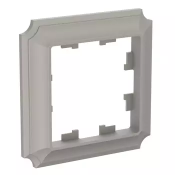 Рамка Systeme Electric AtlasDesign Antique, горизонтальная и вертикальная, 1-пост, шампань (ATN100501)