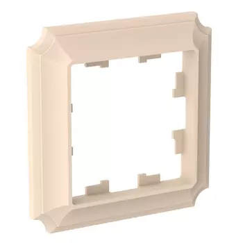 Рамка Systeme Electric AtlasDesign Antique, горизонтальная и вертикальная, 1-пост, песочный (ATN101201)