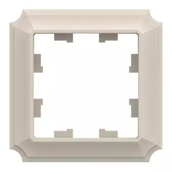 Рамка Systeme Electric AtlasDesign Antique, горизонтальная и вертикальная, 1-пост, бежевый (ATN100201)