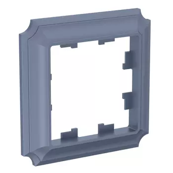 Рамка Systeme Electric AtlasDesign Antique, горизонтальная и вертикальная, 1-пост, грифель (ATN100701)