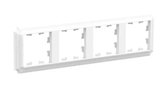 Рамка Systeme Electric AtlasDesign Antique, горизонтальная и вертикальная, 4-поста, лотос (ATN101304)