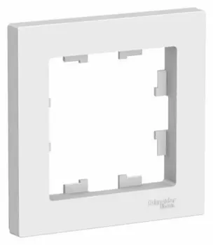 Рамка Systeme Electric ATN001301, 1-пост, белая (ATN001301)