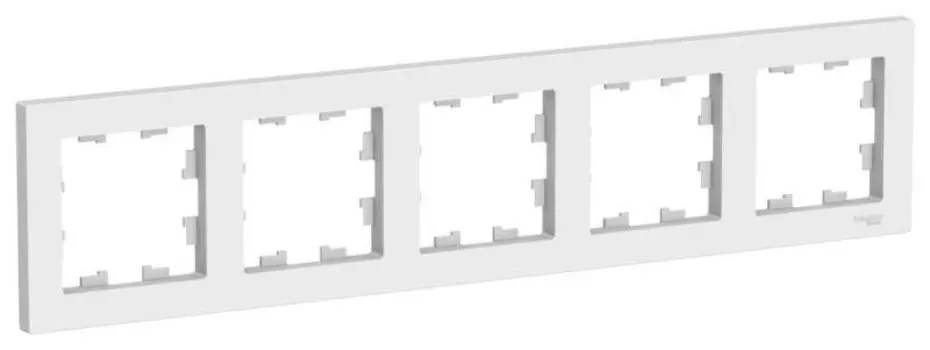 Рамка Systeme Electric ATN001305, 5-постов, белый (ATN001305)