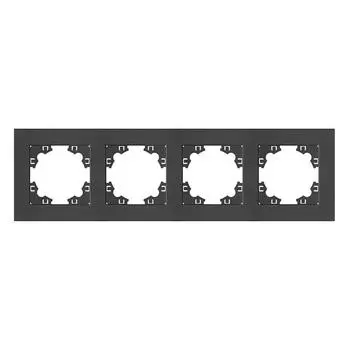 Рамка Universal Афина, 4-модуля, графит (A0046-Gr)