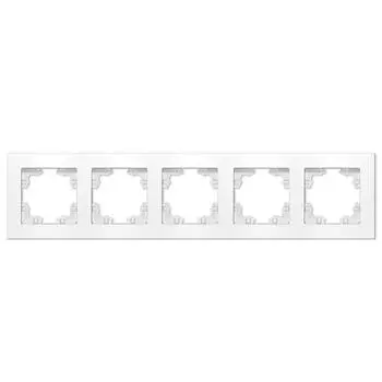 Рамка Universal Афина, 5, белая (A1042)