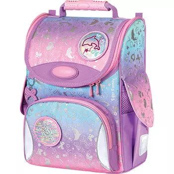 Ранец TIGER FAMILY Nature Quest Lovely Things, анатомическая, вентилируемая, формоустойчивая спинка, 1 отделение, мультиколор (270202)