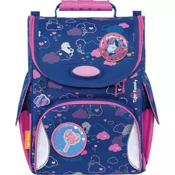Ранец TIGER FAMILY Nature Quest Unicorn Dreams, анатомическая, вентилируемая, формоустойчивая спинка, 1 отделение, мультиколор (270201)