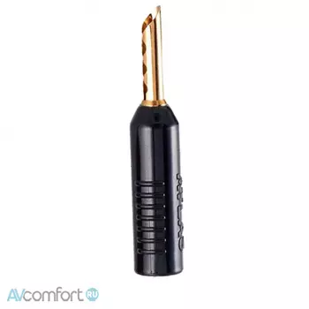 Разъем акустический ATLAS CABLES Achromatic Gold Z Plug Crimp Black