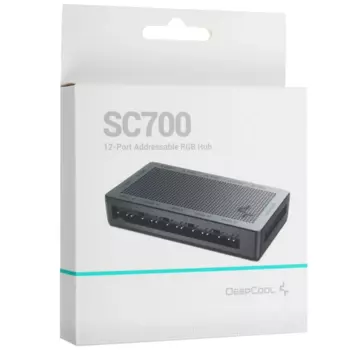 Разветвитель для ARGB устройств Deepcool SC700, 3-pin 5V-D-G (ARGB) x12, черный (R-SC700-BKNSNN-G)