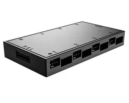 Разветвитель для ARGB устройств ID-cooling HA-08, 8 портов, черный