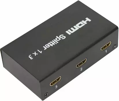 Разветвитель HDMI(19F)-3xHDMI(19F) v1.4, черный REXANT (17-6900)