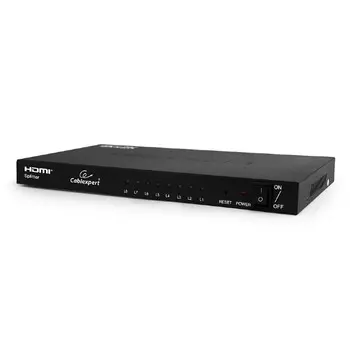Разветвитель HDMI Cablexpert DSP-8PH4-03, 1xHDMI-8xHDMI v1.4b, 3840x2160, блок питания (DSP-8PH4-03)