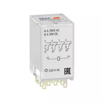 Реле промежуточное КЭАЗ OptiRel G RP55-34-24D-6-CO/TIL (324483)