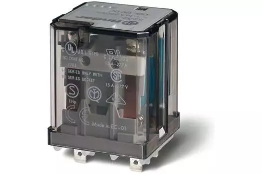 Реле силовое FINDER Faston 187, 16А, черный (623390240600)