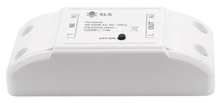 Реле SLS SLS-SWC-01WFWH, Wi-Fi, 220V, Android/iOS, белый (SLS-SWC-01WFWH)