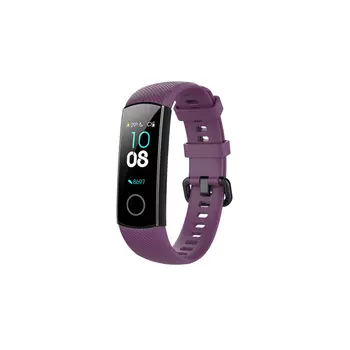 Ремешок DF для Huawei Honor Band 4/5, силикон, фиолетовый (DF hwClassicband-02 (purple))