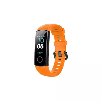 Ремешок DF для Huawei Honor Band 4/5, силикон, оранжевый (DF hwClassicband-02 (orange))