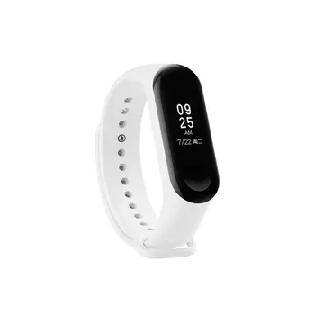 Ремешок DF для Xiaomi Mi Band 3/Mi Band 4, белый (DF xiClassicband-02 (white))