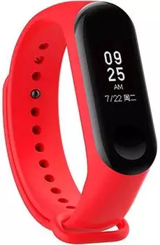 Ремешок DF для Xiaomi Mi Band 3/Mi Band 4, силикон, розовый (xiClassicband-02)