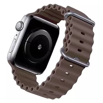Ремешок для Apple Watch, 38-41 мм, силиконовый, темно-серый (214266)