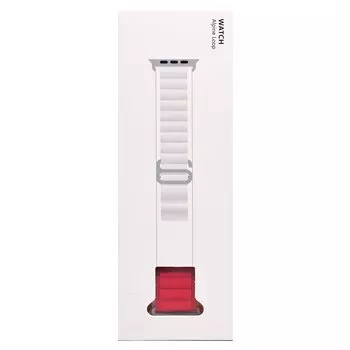 Ремешок для Apple Watch, 42-49 мм, текстиль, красный (214286)