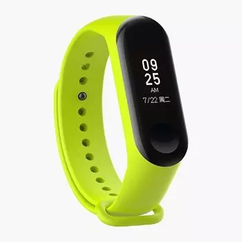 Ремешок для Xiaomi Mi Band 3/Mi Band 4, силикон, зеленый (103180)