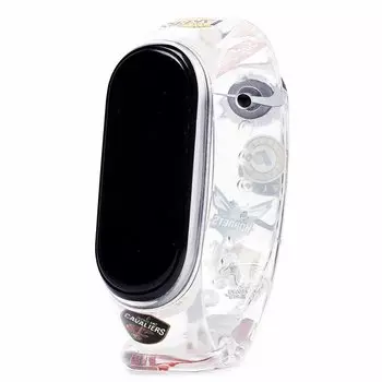 Ремешок для Xiaomi Mi Band 3/Mi Band 4, силиконовый, прозрачный (131013)