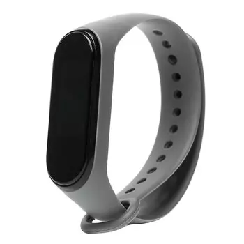 Ремешок для Xiaomi Mi Band 3/Mi Band 4, силиконовый, серый (205858)