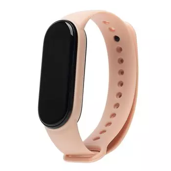 Ремешок для Xiaomi Mi Band 5/Mi Band 6, силиконовый, персиковый (205861)