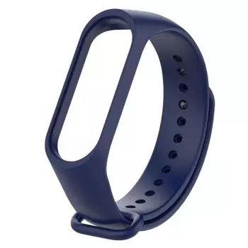 Ремешок для Xiaomi Mi Band 5, силиконовый, синий (117534)