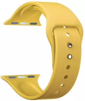 Ремешок Lyambda Altair для Apple Watch, силикон, желтый (DS-APS08-40-YL)