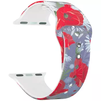 Ремешок Lyambda Alya для Apple Watch 38/40 mm, 38/40, белый/розовый (DS-APF06-40-12)