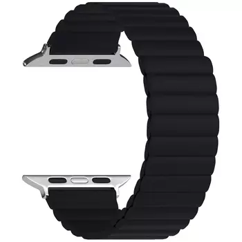Ремешок LYAMBDA для Apple Watch, 38-40 мм, силиконовый, черный (DSJ-30-40-BK)