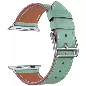 Ремешок Lyambda Maia для Apple Watch, кожа, бирюзовый (LWA-02-44-LGN)