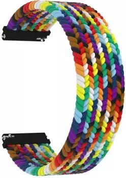 Ремешок LYAMBDA универсальный, 20 мм, плетеный нейлоновый, разноцветный (DSN-08-20-SC)