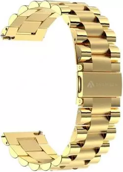 Ремешок Lyambda универсальный, 22 мм, нержавеющая сталь, золотистый (DSG-05-22-GL)