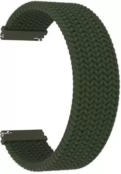 Ремешок LYAMBDA универсальный, 22 мм, плетеный нейлоновый, зеленый (DSN-08-22-DG)