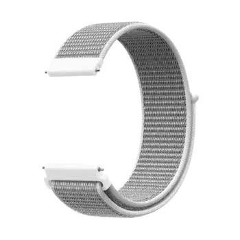 Ремешок Lyambda Vega универсальный, 20 мм, нейлон, серебристый (DS-GN-03-20-SL)