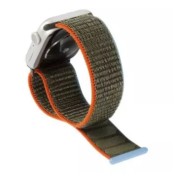 Ремешок MB для Apple watch - 38-40 mm (S3/S4/S5 SE/S6), нейлон, оливковый (УТ000027915)