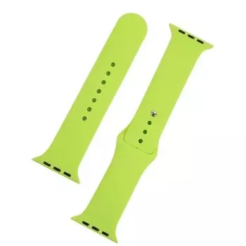 Ремешок mObility для Apple Watch, 38-40 мм, (S3/S4/S5 SE/S6) силиконовый, силикон, зеленый (УТ000027890)