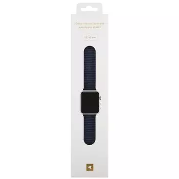 Ремешок Red Line для Apple Watch, 38-40 мм, S3/S4/S5 SE/S6/S7/S8, темно-синий (УТ000032884)