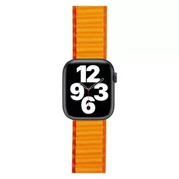 Ремешок Red Line для Apple Watch, 38-41 мм, S3/S4/S5 SE/S6/S7/S8, нейлон, оранжевый (УТ000033393)