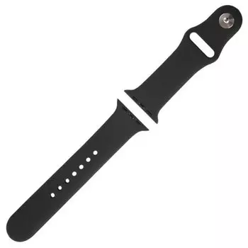 Ремешок Red Line для Apple Watch, 42-44 мм, (S3/S4/S5 SE/S6) силиконовый, силикон, черный (УТ000027229)
