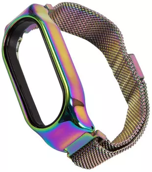 Ремешок Red Line для Xiaomi Mi Band 7, миланская петля с магнитом, металл, хамелеон (УТ000031757)